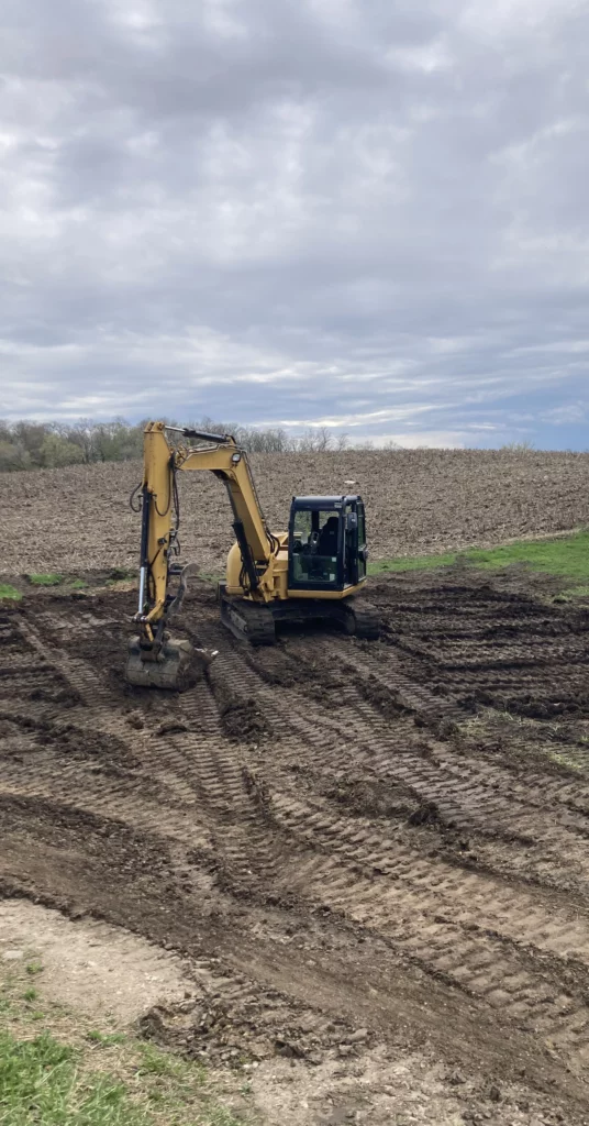 kraemer kontracting excavating a site